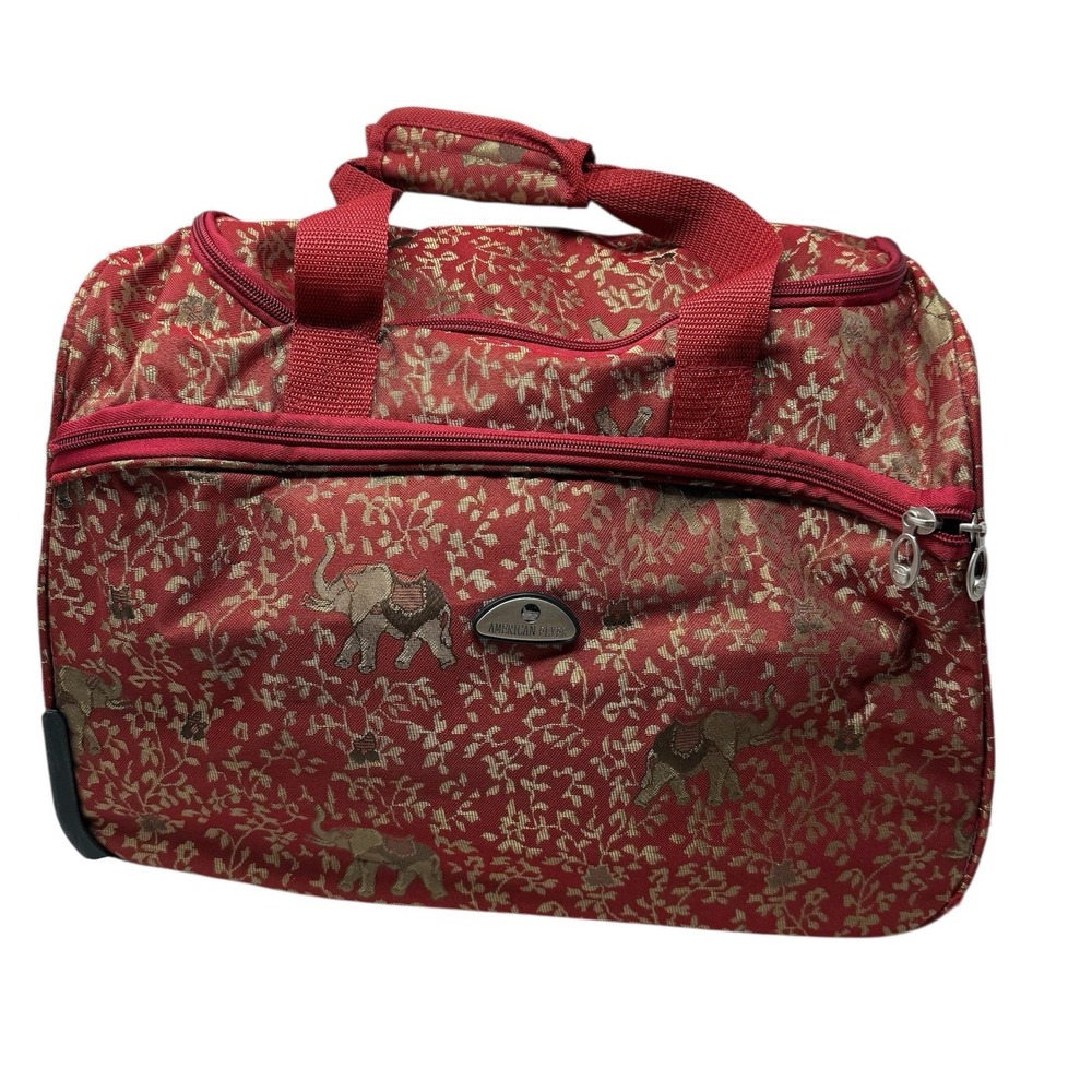 Rare American Flyer Luggage Budapest
Personal‎ Bag Metalic Red Carry on